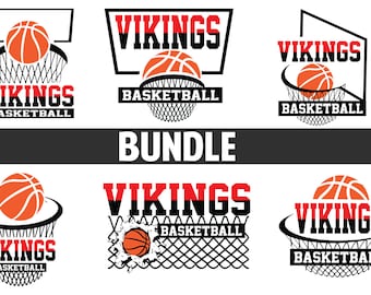 Vikings Basketball SVG con Pack pack para camiseta Imprimible / uso comercial