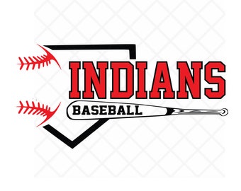 Indians Baseball Svg Dxf eps Baseball Laces Download File Silhouette Studio Softball svg Digital Vinyl Cut File Cricut Indians svg