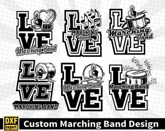 Marching Band Shirt , Band SVG ,Band mom,Band Svg,High school Shirt ,Drum, Music Note SVG , LOVE ,Cut Files for Cricut (Digital Download)