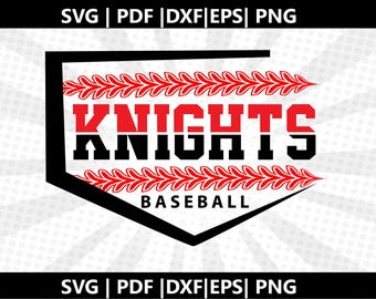 Custom Baseball Team SVG | Knights  Cut File | Baseball Mom PNG | Personalized Shirt | Instant Download