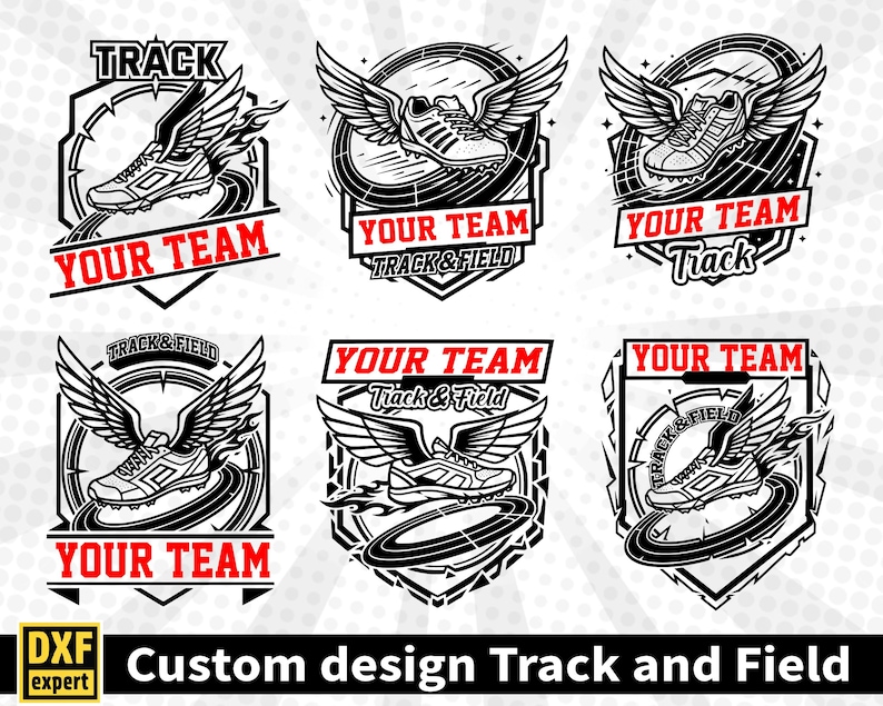 Custom Track Team Name SVG - Cross Country Editable Template - Personalized Runner Cut Files - Add Any Text SVG - Digital Download image 1