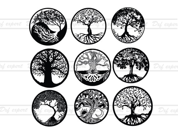 Download Tree Svg Family Tree Svg File Tree Clipart Tree Vector Etsy
