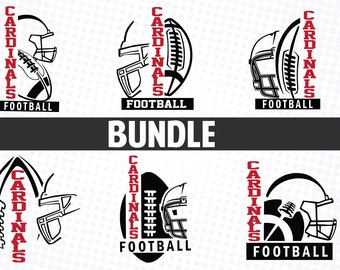Cardinals Football SVG Bundle: T-Shirt Design (Digital Download)