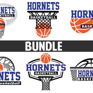Distressed Basketball svg, Hornets Basketball, Camiseta de baloncesto, Baloncesto personalizado svg, Basketball fan svg, Cricut svg, SIlhouette svg