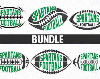 Spartans Football SVG Bundle: T-Shirt Design (Digital Download)