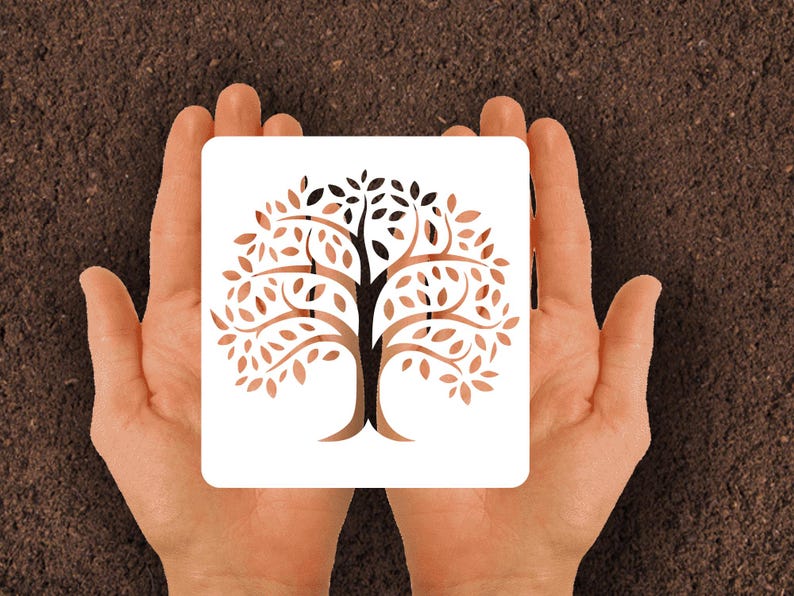Tree Stencil SVG Bundle: Tree Vector Cut Files for Cricut & Silhouette ...