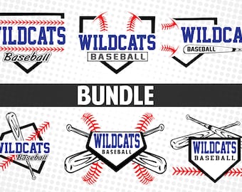 Wildcats Baseball Svg Dxf eps Baseball Laces Download Datei Silhouette Studio Softball svg Digital Vinyl Cut File Cricut Wildcats svg