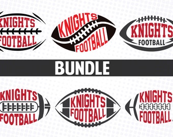 Knights Football SVG Bundle: T-Shirt Design (Digital Download)