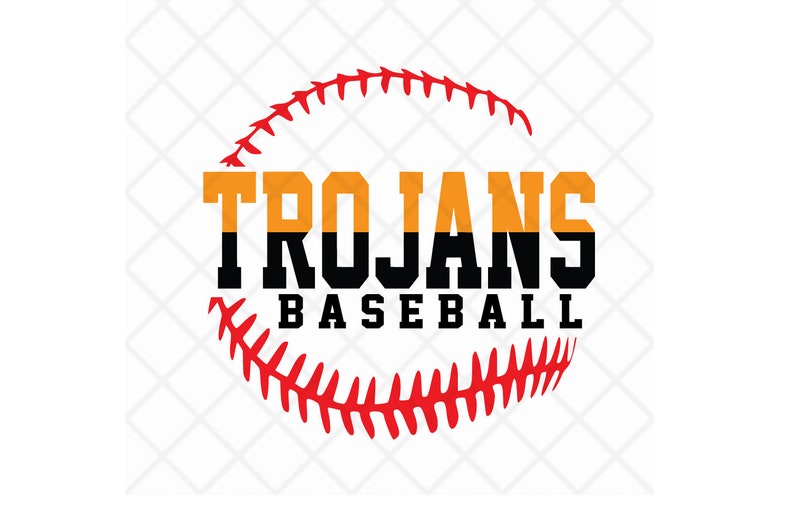 Download Trojans Baseball Svg Dxf Eps Baseball Laces Download File Silhouette Studio Softball Svg Digital Vinyl Cut File Cricut Mascot Trojans Svg