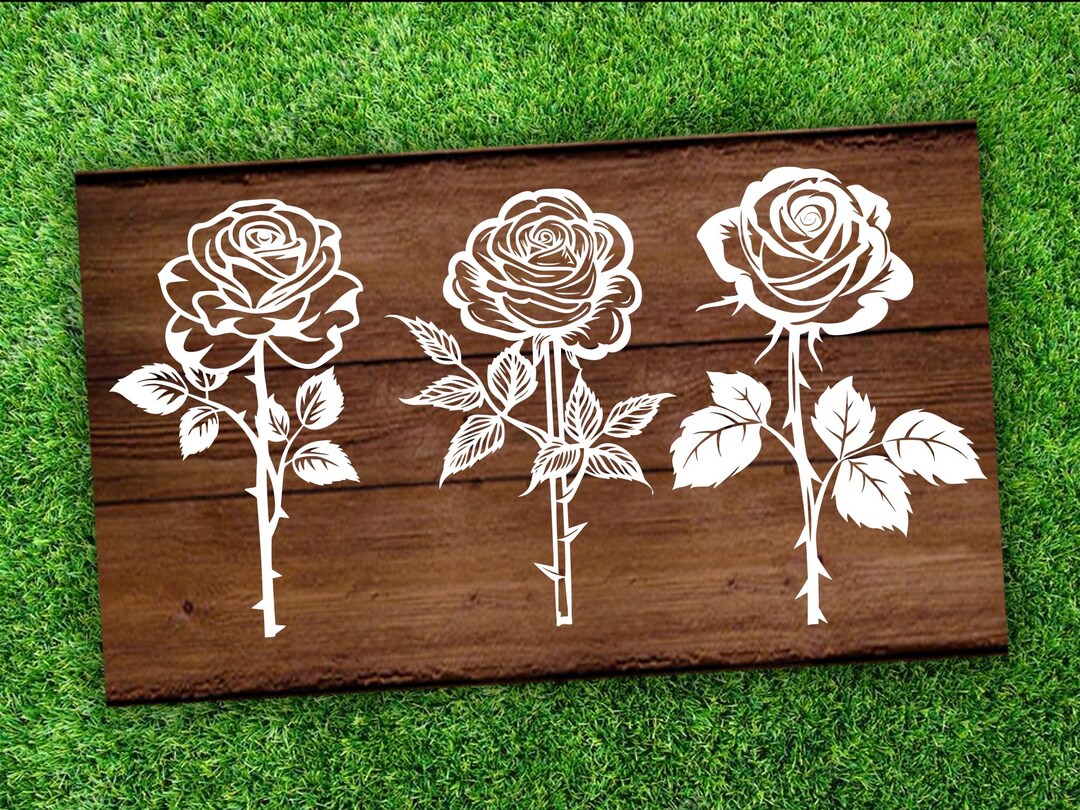 Rose Flower SVG Bundle: Petals Vector Cut File, Clipart (digital ...
