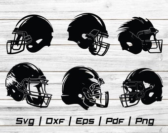 Football Helmet SVG Cut File: American Football Player (Digital Download)