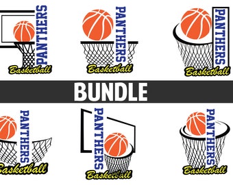 Anpassad basket Panthers SVG | Basket mamma PNG | Skolanda klippfil | Matchdagspresent | Digital nedladdning