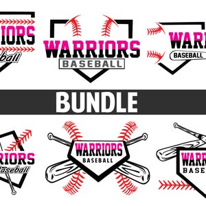 Warriors Baseball Svg Dxf eps Baseball Laces Download File Silhouette Studio Softball svg Digital Vinyl Cut File Cricut Warriors svg