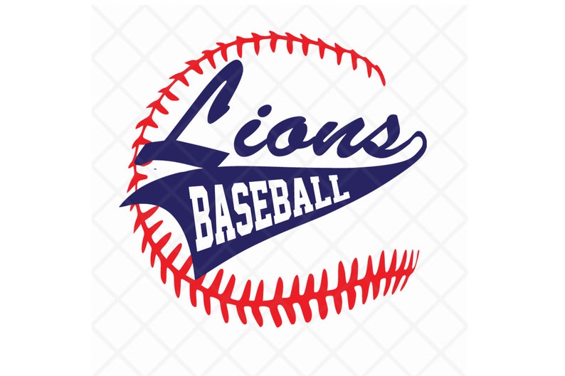 Lions Baseball Svg Dxf eps Baseball Laces Download File Etsy