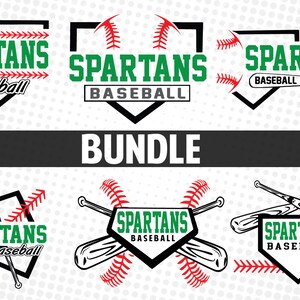 Spartans  Baseball SVG | Mom | Cricut Cut File | Game Day Spirit Wear Shirt Design | Instant Download