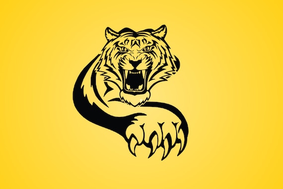 Tigre t te de tigre patte de tigre mascotte de tigre logo de
