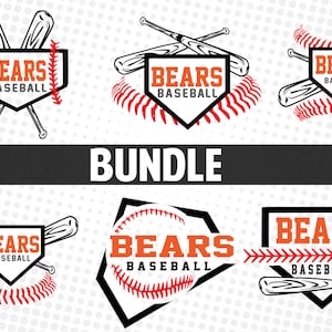 Bears Baseball Svg Bears svg,Basebol svg,Softball svg,Bears softball svg,Laços de beisebol svg,Arquivo de corte de ursos,Arquivos svg de beisebol,Mascote