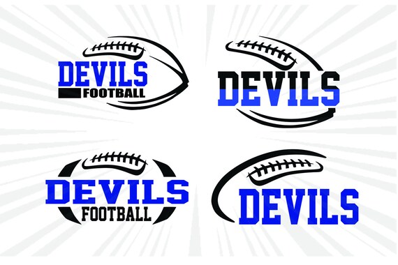 Devils Footballdevils Football Svgfootball Svgfootball Etsy
