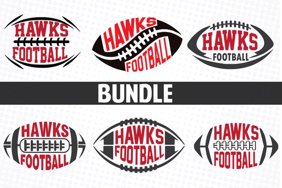 Hawks Football SVG Bundle: T-Shirt Design (Digital Download)