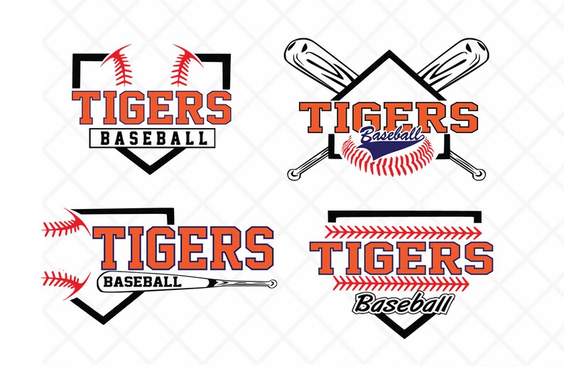 Download Tigers bundle Svg Dxf eps baseball Laces base home plate ...