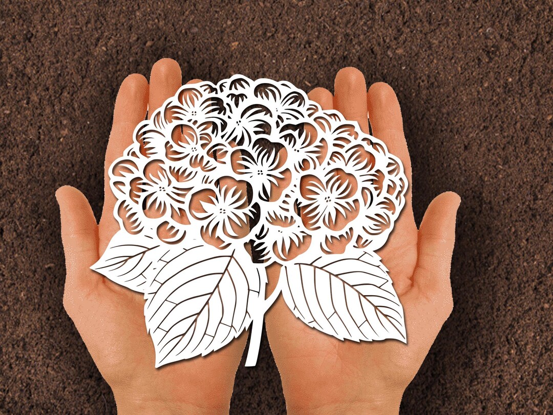 Hydrangea Flower SVG Bundle: Vector Cut Files for Cricut & Silhouette ...