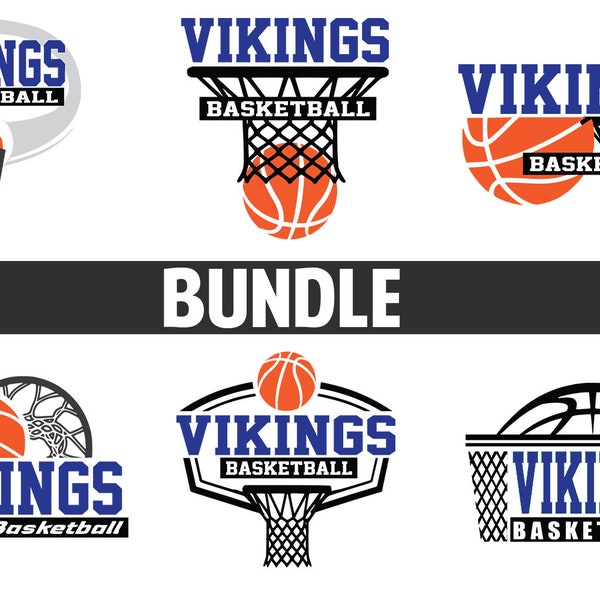 Vikings Basketball SVG diy Basketball Team ShirtDXF EPS Studio3 Download File Vinyl Digital Cut File for Cricut Silhouette