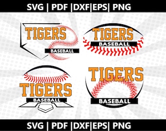 Tigers Baseball Mom SVG | Proud Team Parent PNG | High School Tigers Shirt | Cricut | Instant Download