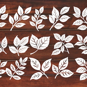 Tropical Leaf SVG Bundle: Vector Cut File Clipart (Digital Download)