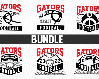 Pacote SVG de futebol Gators: design de camiseta (download digital)