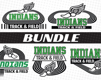 Indians Track & Field SVG Bundle (Digital Download)