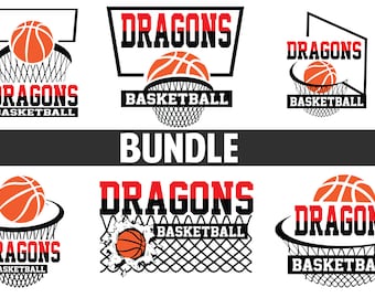 Dragons Basketball SVG mit Bundle Pack für T-Shirt Printable / kommerzielle Nutzung