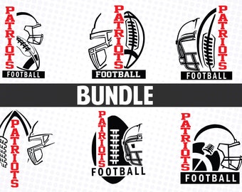 Patriots Football SVG Bundle: T-Shirt Design (Digital Download)