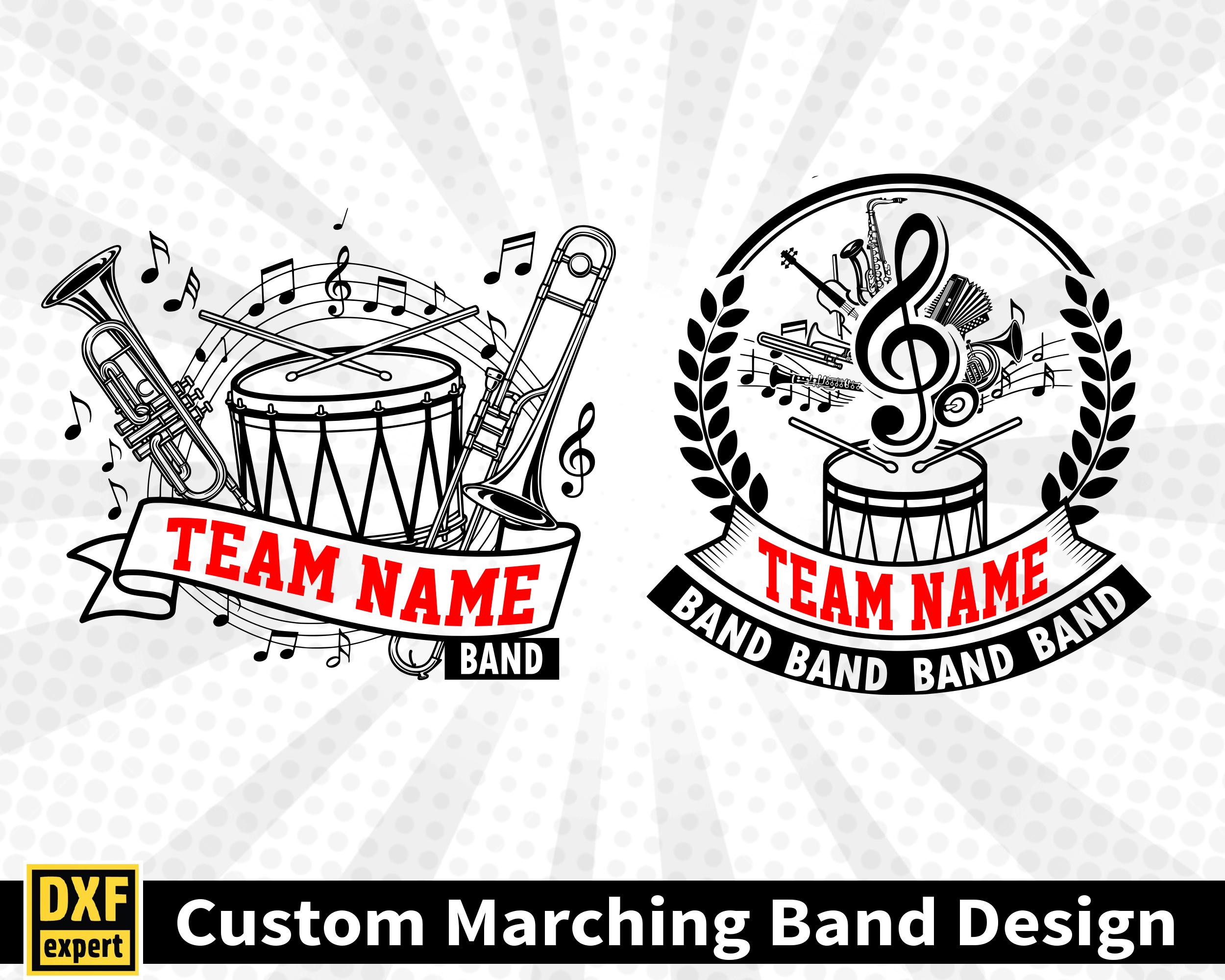 Marching Band SVG Bundle Designs | Band Mom PNG Clipart Set | Music Cut ...