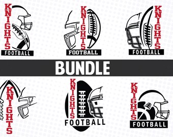 Knights Football SVG Bundle: T-Shirt Design (Digital Download)
