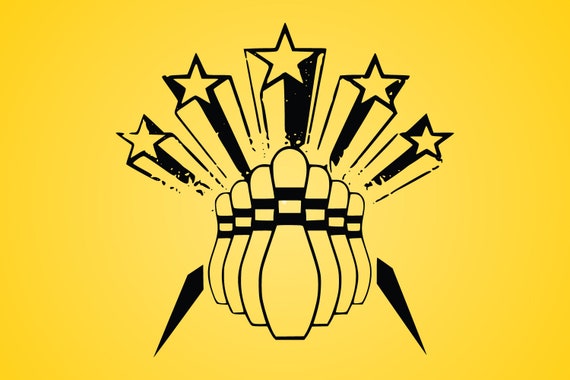 Bowling Svg Dxf Eps Logo Vector Clip Art Cricut Cut Cutting Etsy