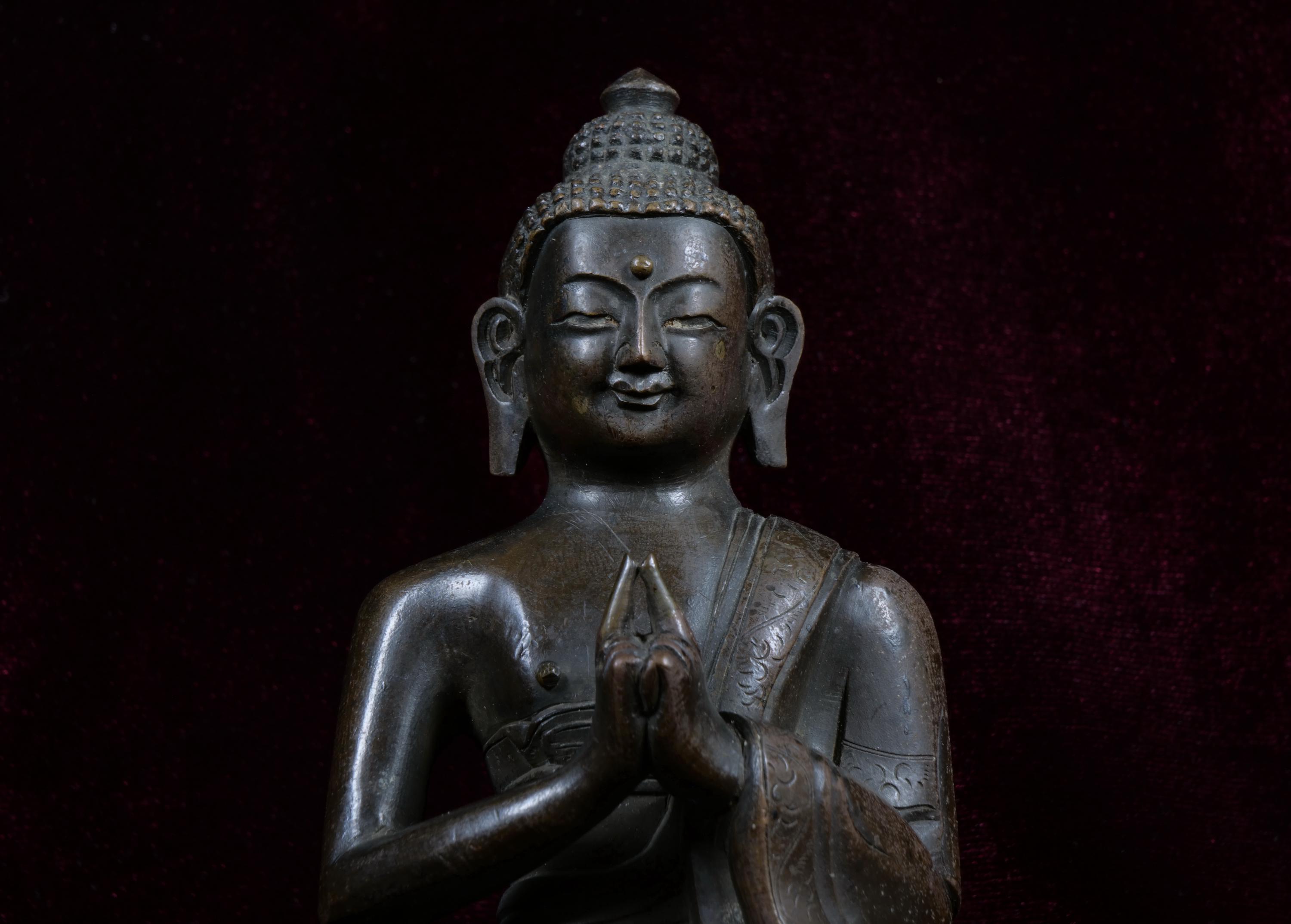 アンティークチベットチベットブロンズ仏像 1880-1920 - Etsy 日本