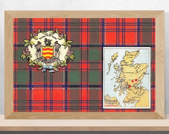 Mappa poster/bandiera vintage clan Drummond
