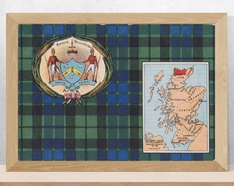 Clan Mackay Vintage Poster/flag map