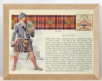 Clan Macrae Vintage Poster