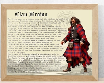 Clan Braunes Vintage Poster