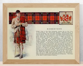 Clan Robertson Vintage Poster