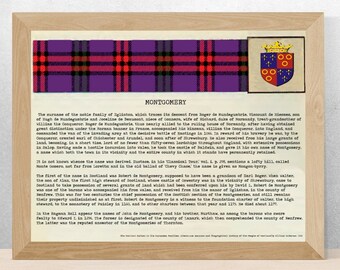 Clan Montgomery Vintage Poster