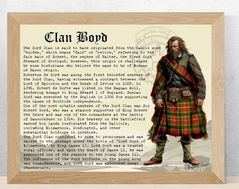 Clan Boyd Vintage Poster