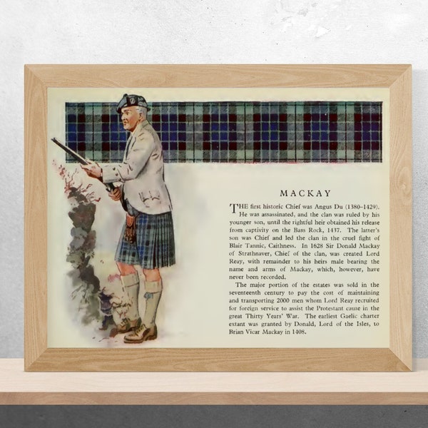 Clan Mackay Vintage Poster
