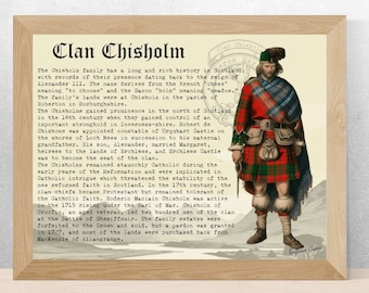 Clan Chisholm Scottish History Poster