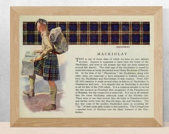 Clan Mackinley Vintage Poster
