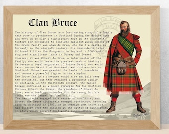 Clan Bruce-vintage poster