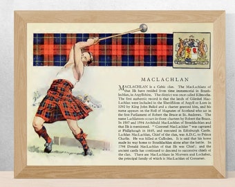 Clan Maclachlan Vintage Poster