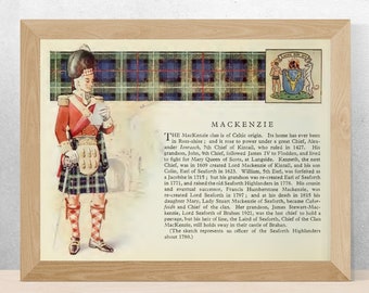 Manifesto vintage del clan Mackenzie