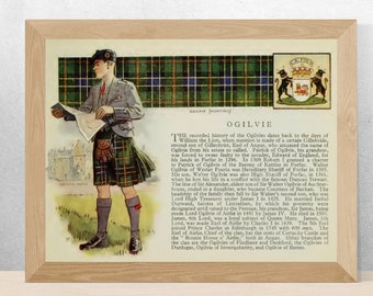 Clan Ogilvie Vintage Poster